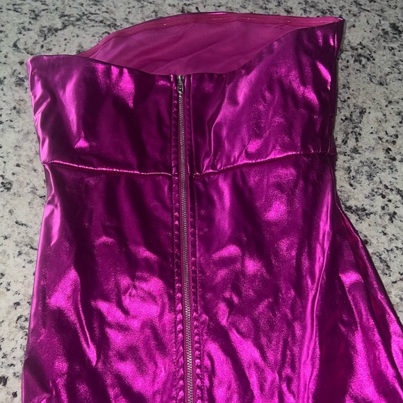 Pink metallic dress - Picture 8 of 10